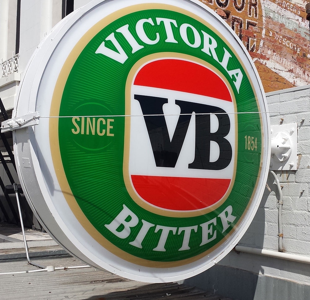 VB lightbox sign