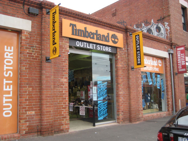 timberland shop signage